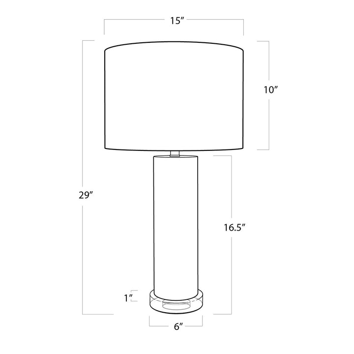 Regina Andrew 13-1080  Scalloped Lamp Natural