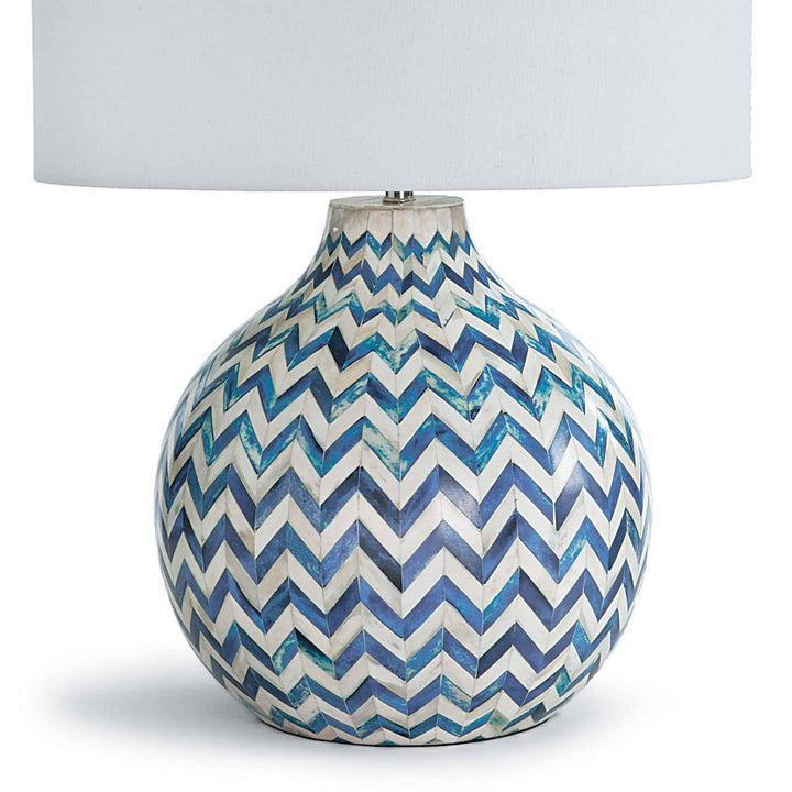 Regina Andrew 13-1200  Chevron Lamp Indigo