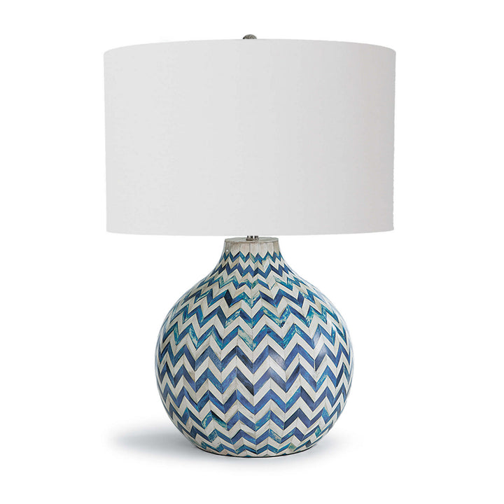 Regina Andrew 13-1200  Chevron Lamp Indigo