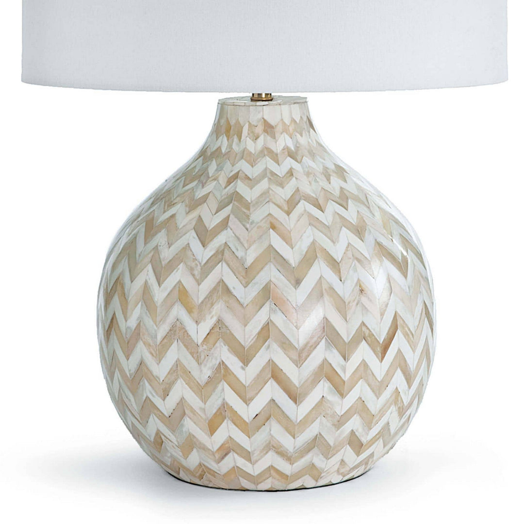 Regina Andrew 13-1201  Chevron Lamp Natural