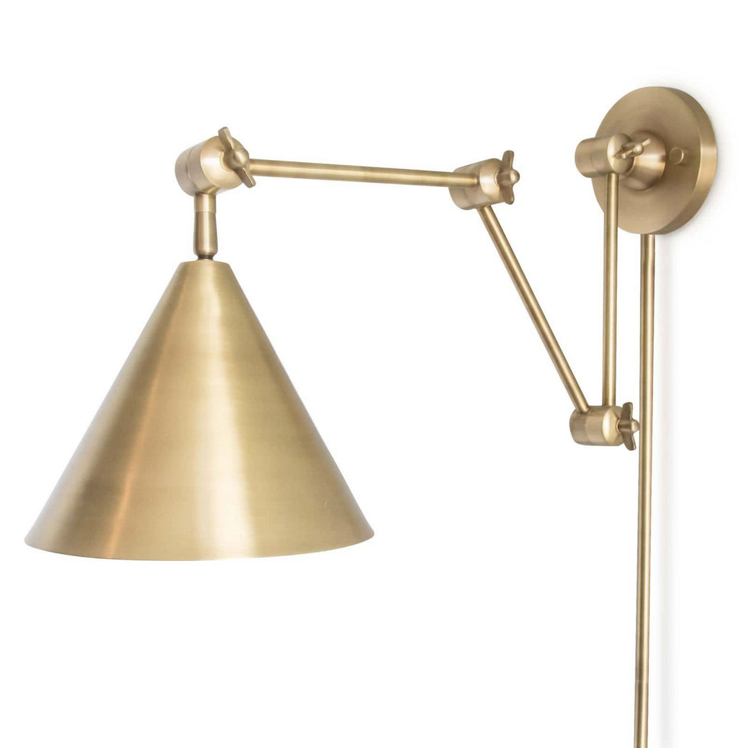 Regina Andrew 15-1008NB  Zig-Zag Lamp Natural Brass