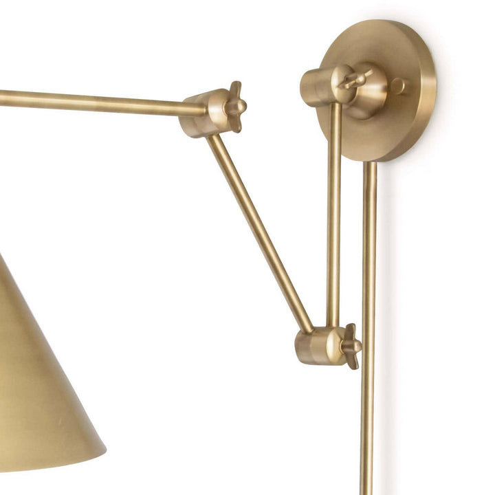 Regina Andrew 15-1008NB  Zig-Zag Lamp Natural Brass