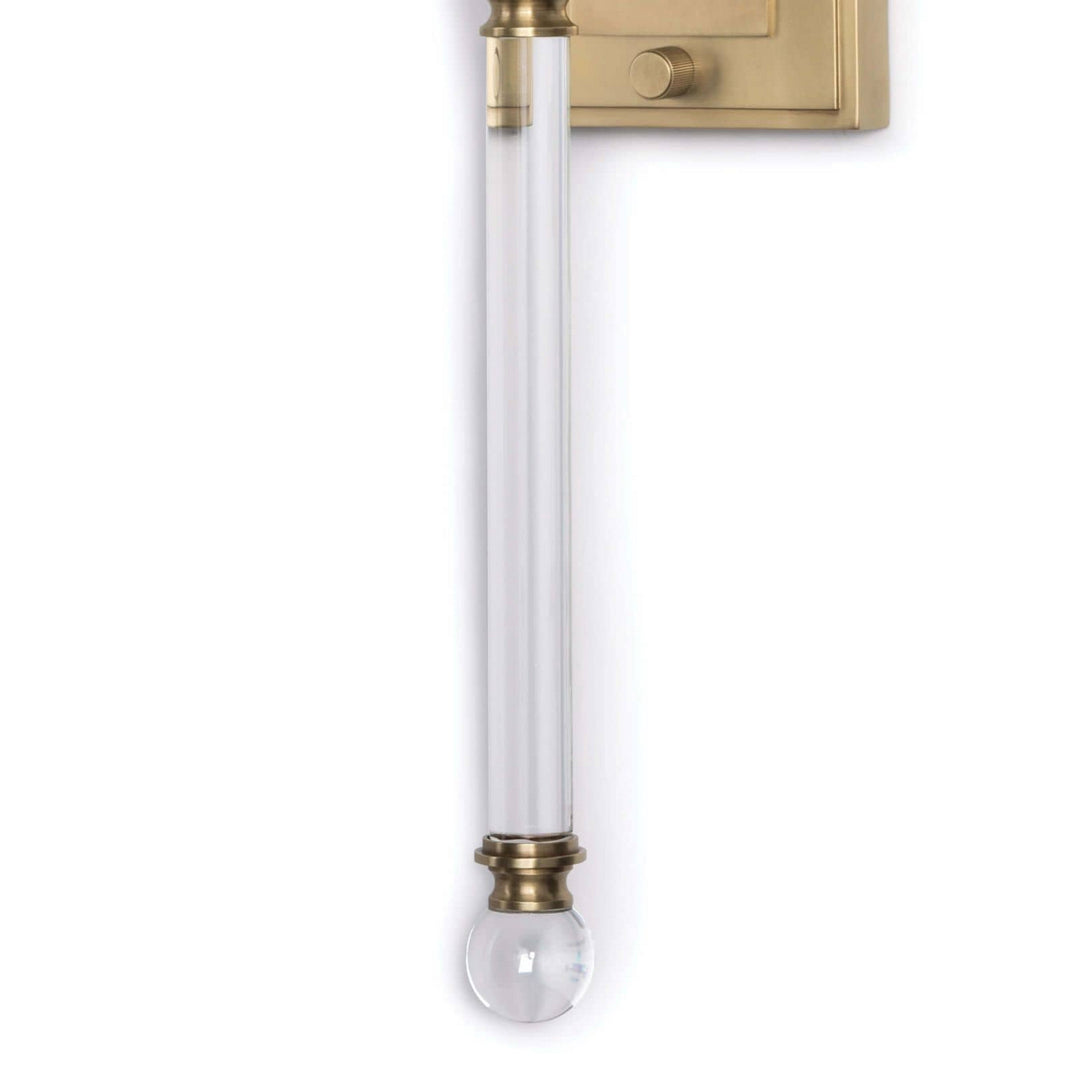 Regina Andrew Crystal 15-1010NB Wall Sconce Light - Natural Brass