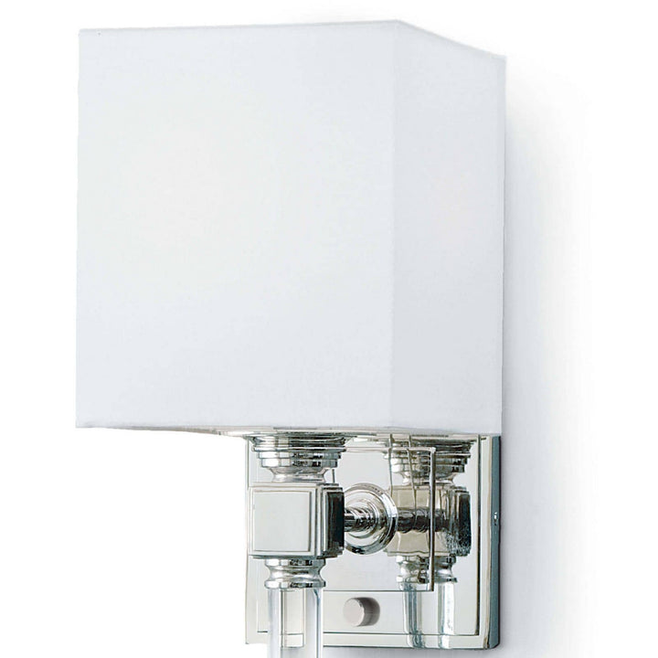 Regina Andrew Crystal 15-1010PN Wall Sconce Light - Polished Nickel