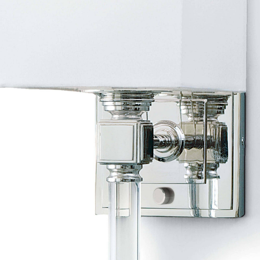 Regina Andrew Crystal 15-1010PN Wall Sconce Light - Polished Nickel