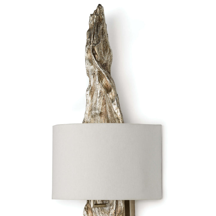 Regina Andrew Driftwood 15-1011AMBSL Wall Sconce Light - Ambered Silver Leaf