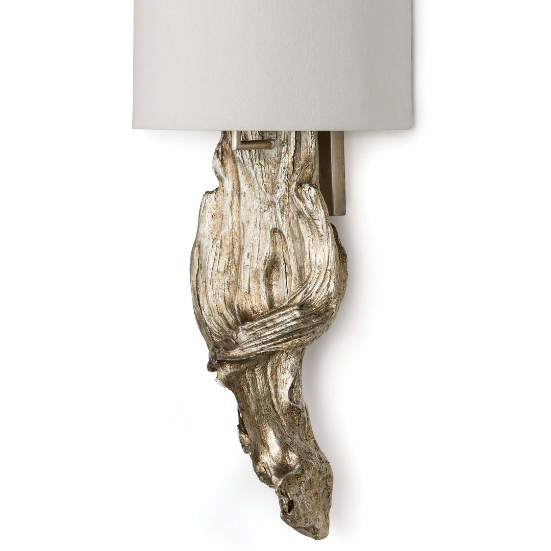 Regina Andrew Driftwood 15-1011AMBSL Wall Sconce Light - Ambered Silver Leaf