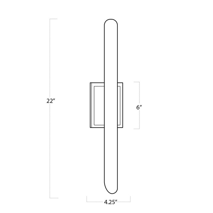 Regina Andrew Redford 15-1045PN Wall Sconce Light - Polished Nickel