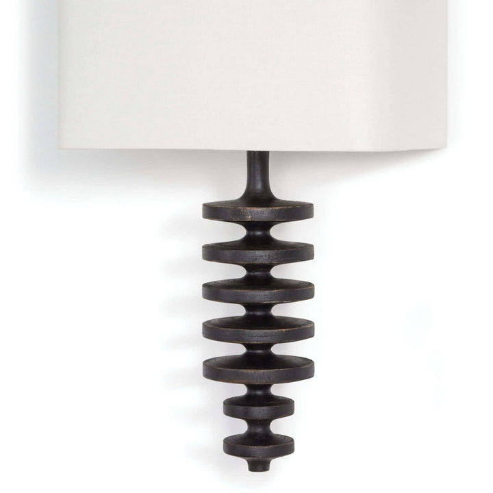 Regina Andrew Fishbone 15-1051EB Wall Sconce Light - Ebony