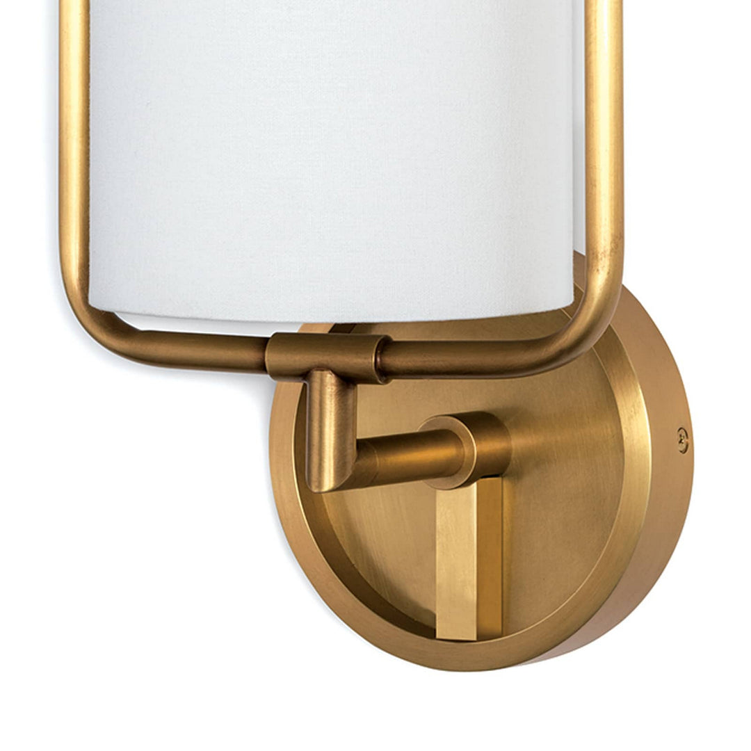 Regina Andrew Geo 15-1052NB Wall Sconce Light - Natural Brass