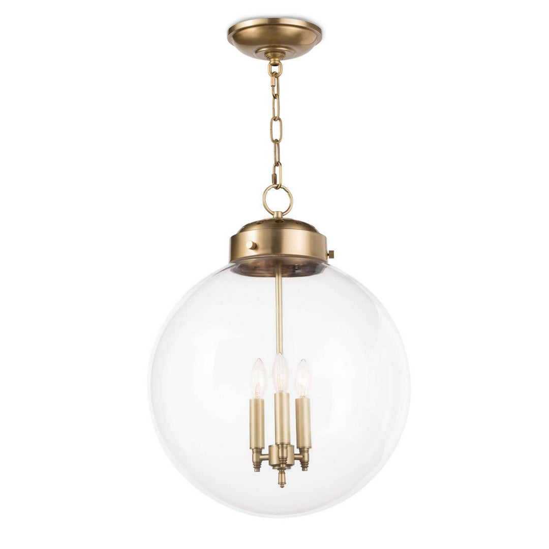 Regina Andrew Globe 16-1004NB Pendant Light - Natural Brass