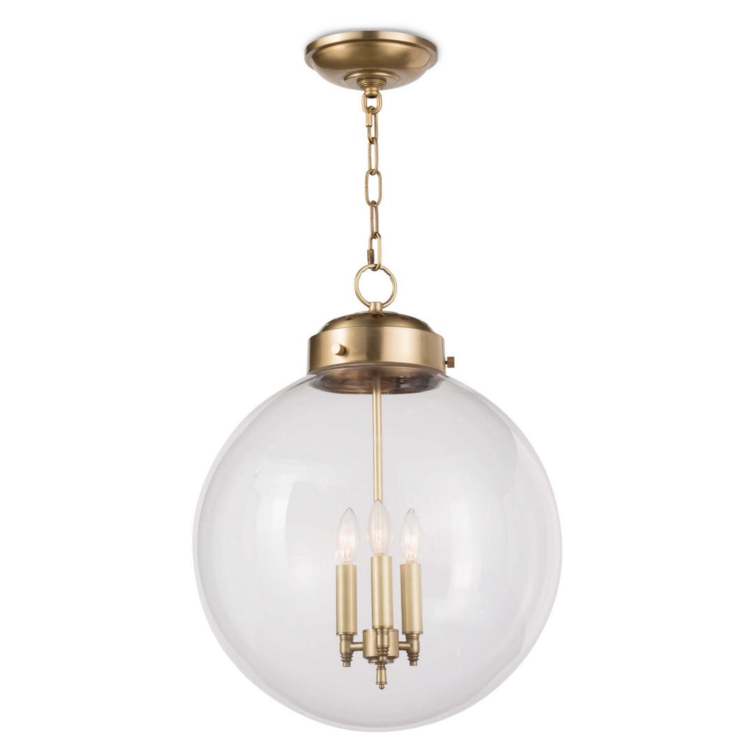 Regina Andrew Globe 16-1004NB Pendant Light - Natural Brass