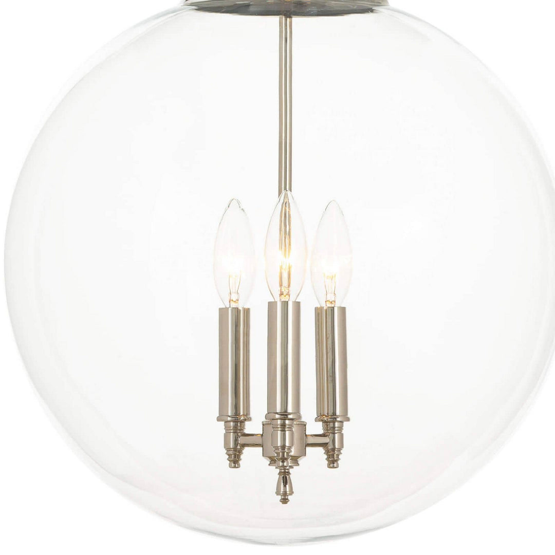 Regina Andrew Globe 16-1004PN Pendant Light - Polished Nickel