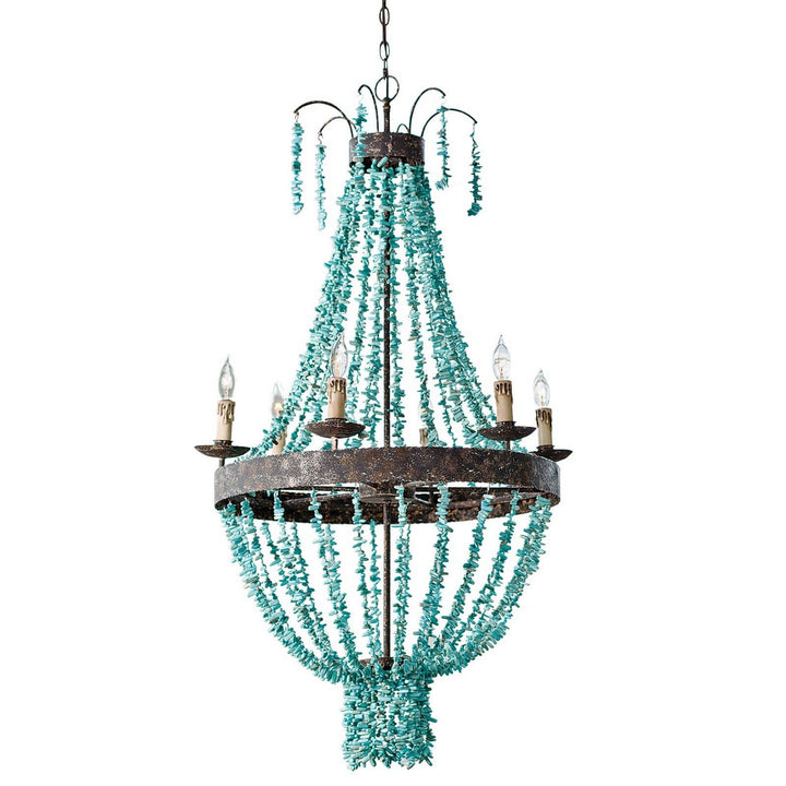 Regina Andrew Beaded 16-1012 Chandelier Light - Distressed Painted