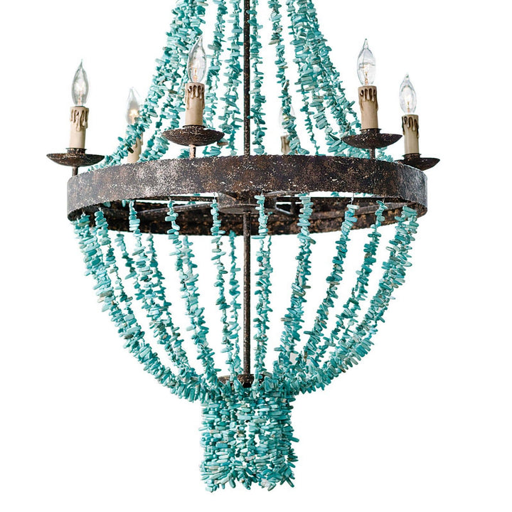 Regina Andrew Beaded 16-1012 Chandelier Light - Distressed Painted