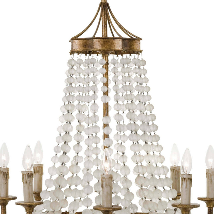 Regina Andrew Frosted 16-1056 Chandelier Light - Antique Gold