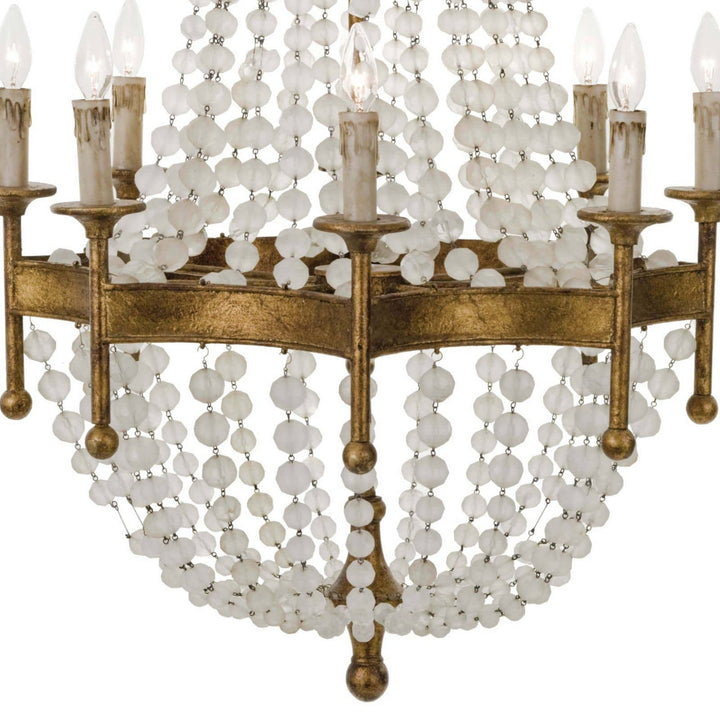 Regina Andrew Frosted 16-1056 Chandelier Light - Antique Gold