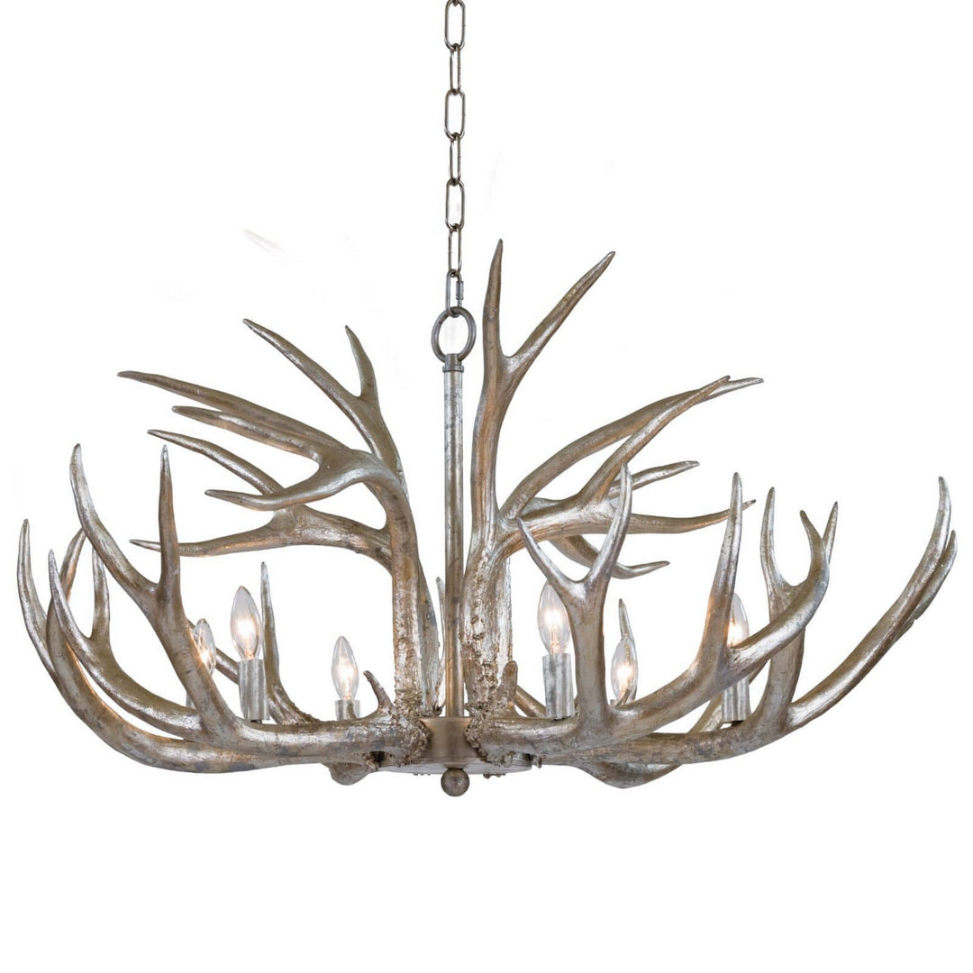 Regina Andrew Antler 16-1064 Chandelier Light - Silver Leaf