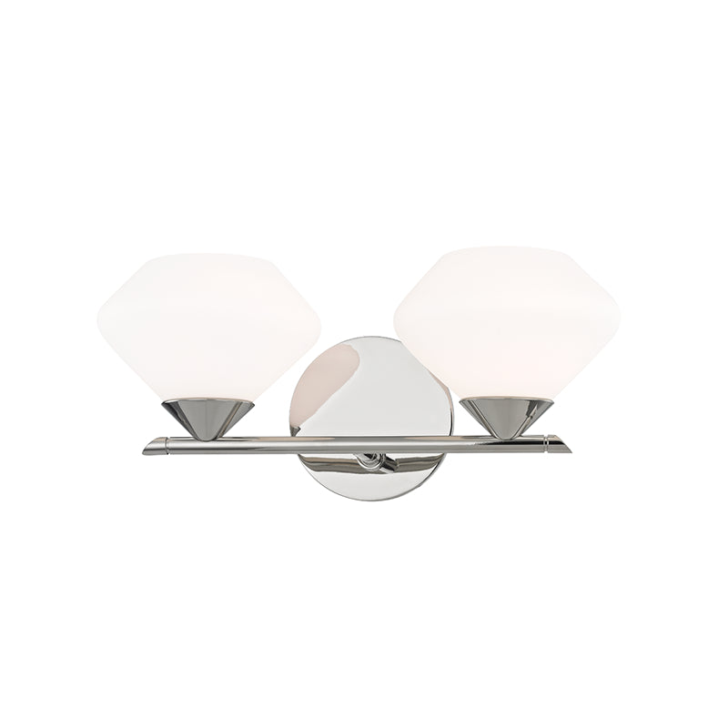 Mitzi Valerie H136302-PN Bath Vanity Light 14 in. wide - Polished Nickel