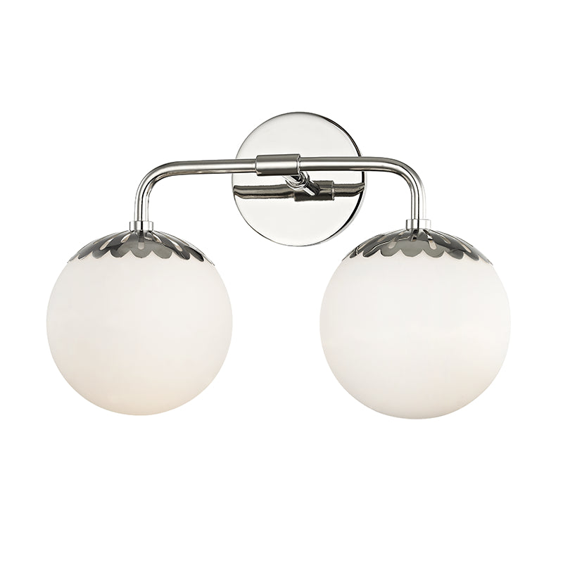 Mitzi Paige H193302-PN Bath Vanity Light 15 in. wide - Polished Nickel