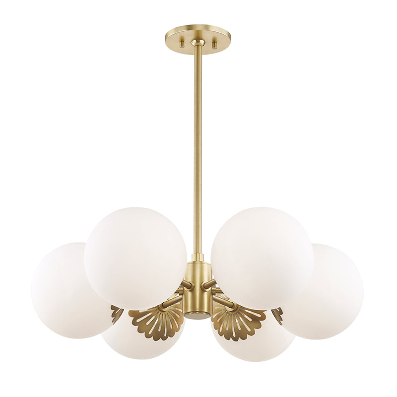 Mitzi Paige H193806-AGB Chandelier Light - Aged Brass