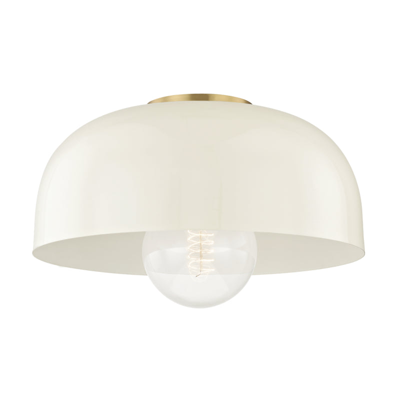 Mitzi Avery H199501L-AGB/CR Ceiling Light - Aged Brass/Cream