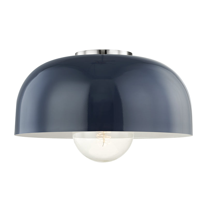 Mitzi Avery H199501L-PN/NVY Ceiling Light - Polished Nickel/Navy