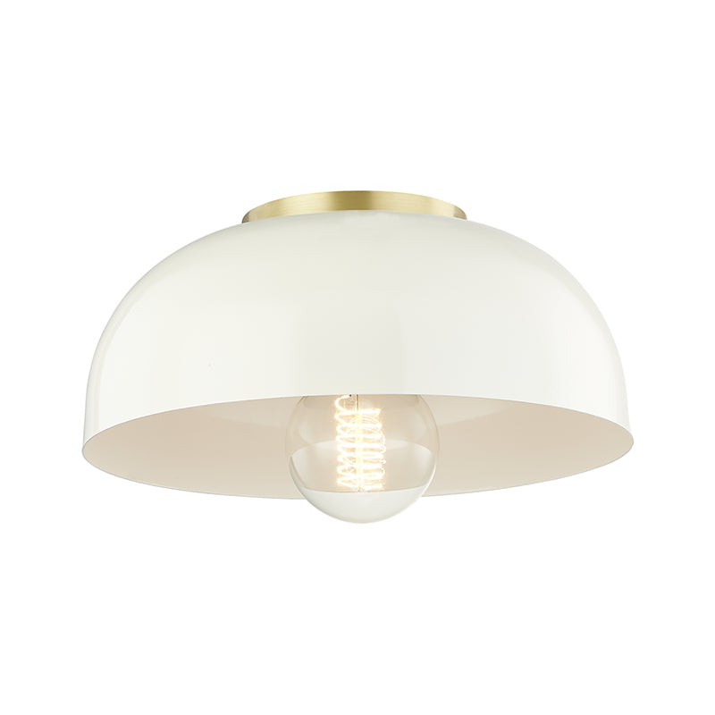 Mitzi Avery H199501S-AGB/CR Ceiling Light - Aged Brass/Cream