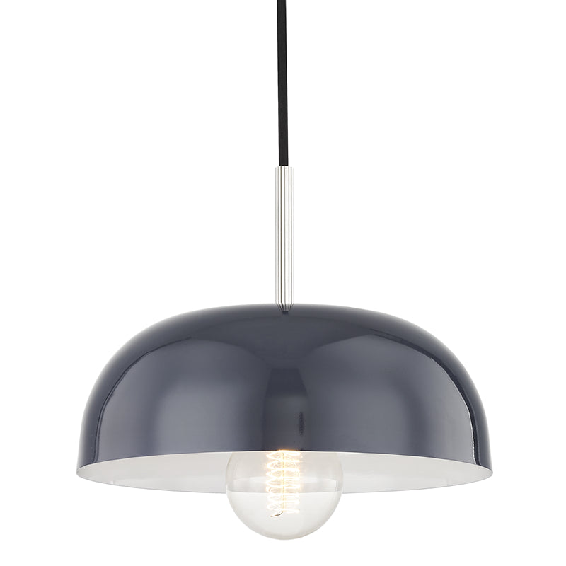 Mitzi Avery H199701S-PN/NVY Pendant Light - Polished Nickel/Navy