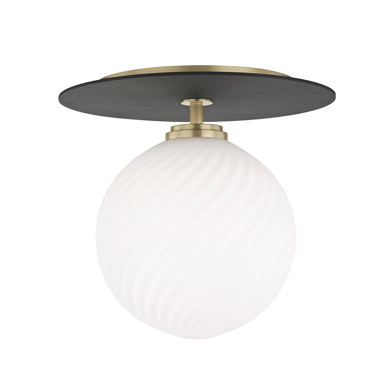 Mitzi Ellis H200501L-AGB/BK Ceiling Light - Aged Brass/Black