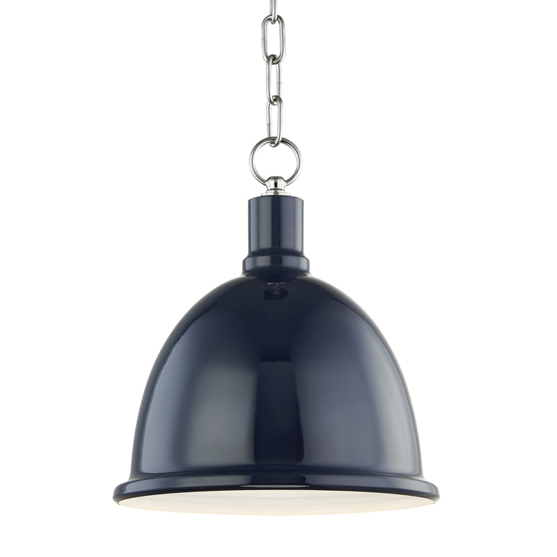 Mitzi Blair H238701S-PN/NVY Pendant Light - Polished Nickel/Navy