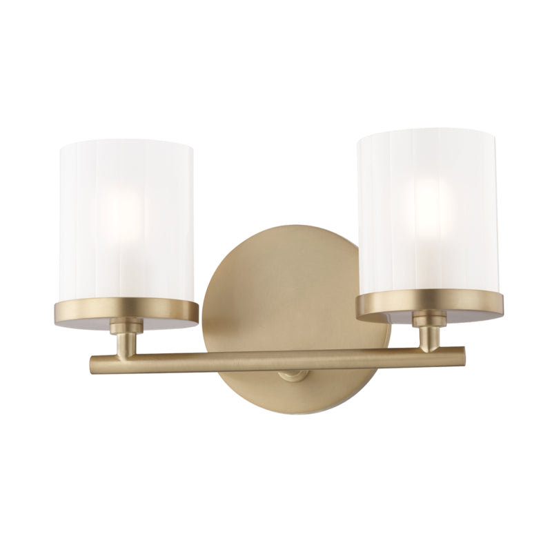 Mitzi Ryan H239302-AGB Bath Vanity Light 11 in. wide - Aged Brass