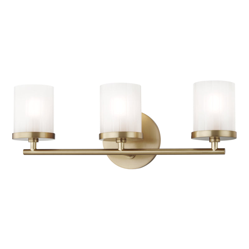 Mitzi Ryan H239303-AGB Bath Vanity Light 18 in. wide - Aged Brass