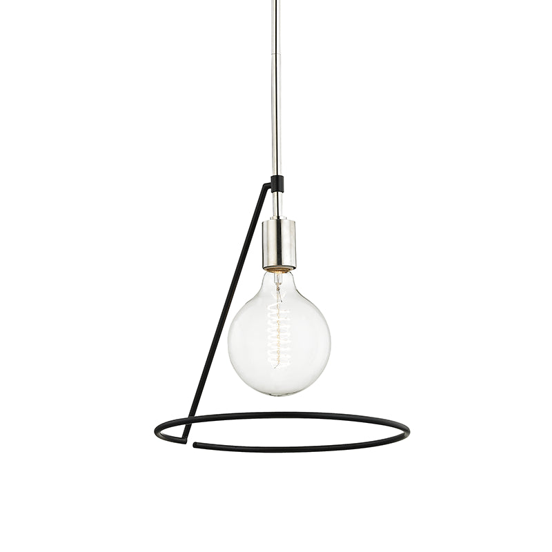 Mitzi Dana H245701-PN/BK Pendant Light - Polished Nickel/Black