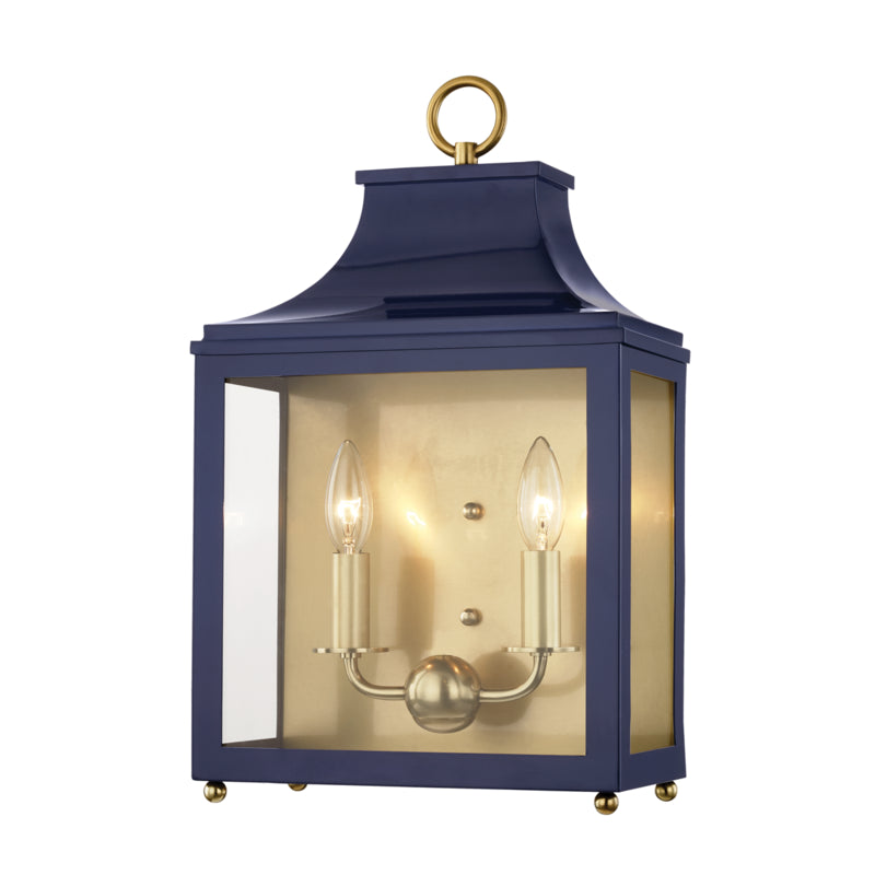 Mitzi Lighting H259102-AGB/NVY  Leigh Outdoor Aged Brass/Navy