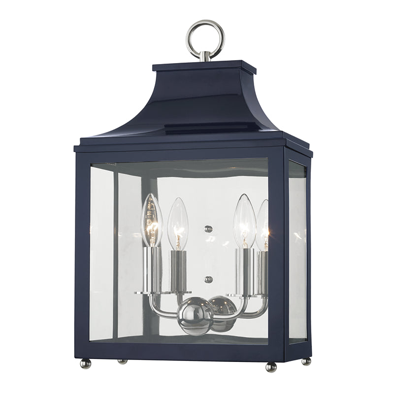 Mitzi Lighting H259102-PN/NVY  Leigh Outdoor Polished Nickel/Navy