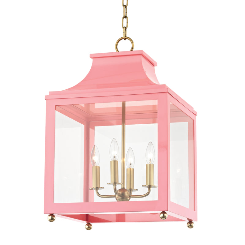 Mitzi Lighting H259704L-AGB/PK  Leigh Outdoor Aged Brass/Pink