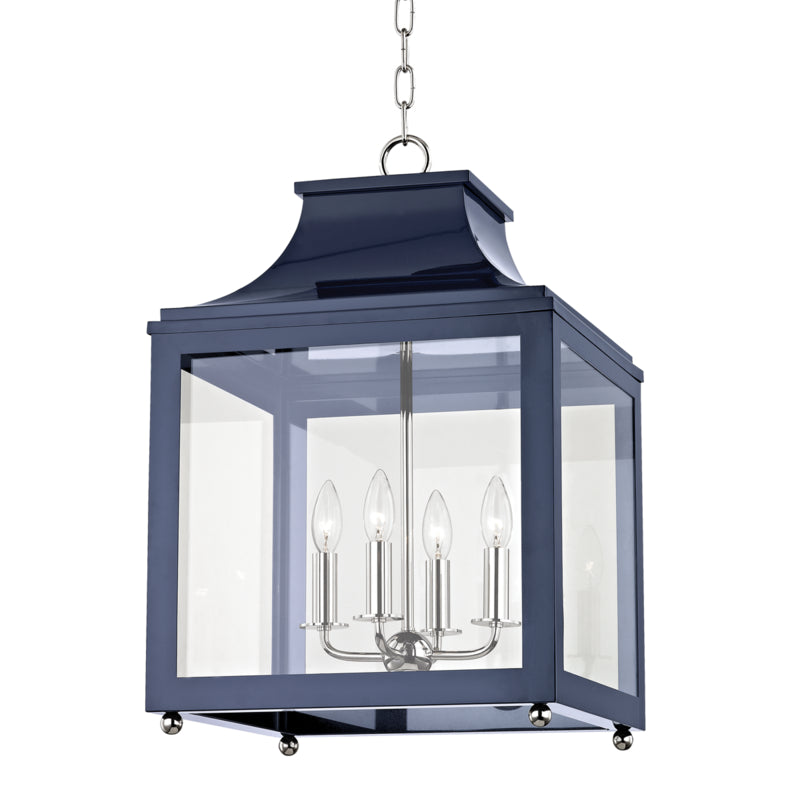 Mitzi Lighting H259704L-PN/NVY  Leigh Outdoor Polished Nickel/Navy