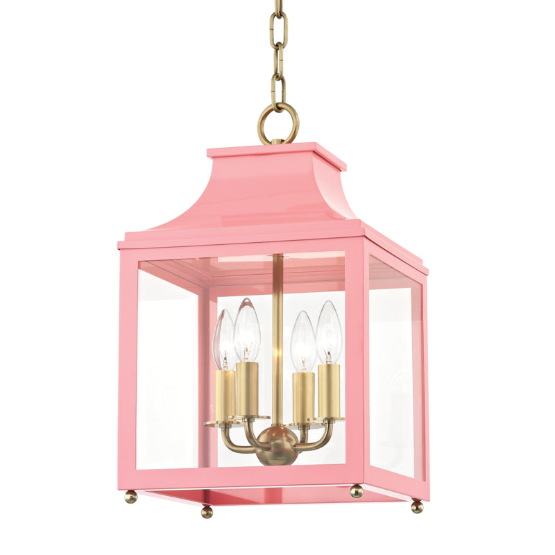 Mitzi Lighting H259704S-AGB/PK  Leigh Outdoor Aged Brass/Pink