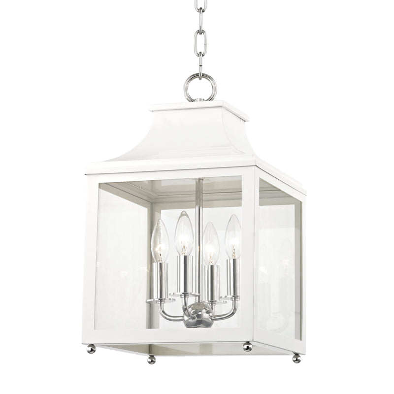 Mitzi Lighting H259704S-PN/WH  Leigh Outdoor Polished Nickel/White