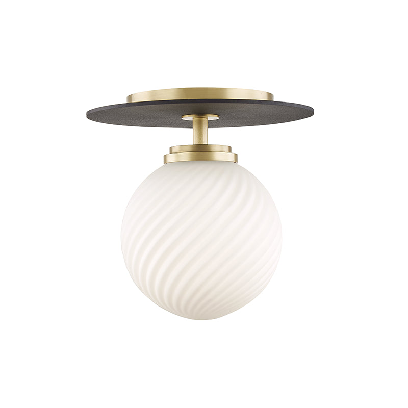 Mitzi Ellis H200501S-AGB/BK Ceiling Light - Aged Brass/Black