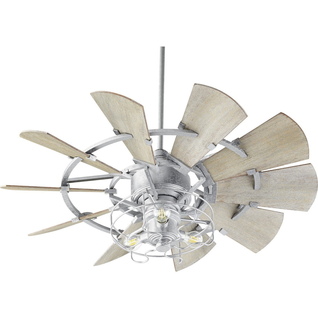 Quorum Windmill 1905-9 Fan Light Kit - Galvanized