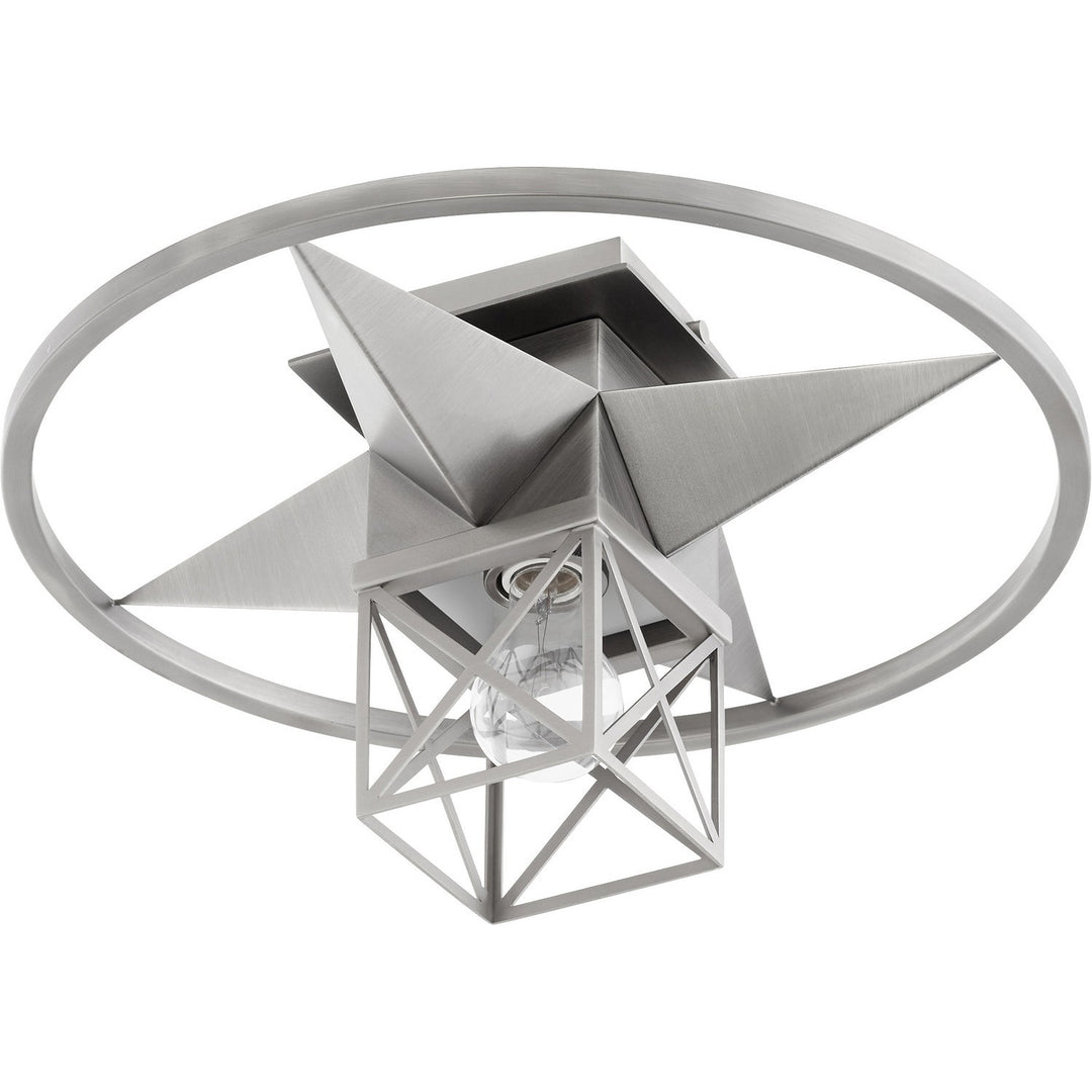 Quorum 3107 Star Cage Ceiling Mounts 3107-17-65 Ceiling Light - Satin Nickel