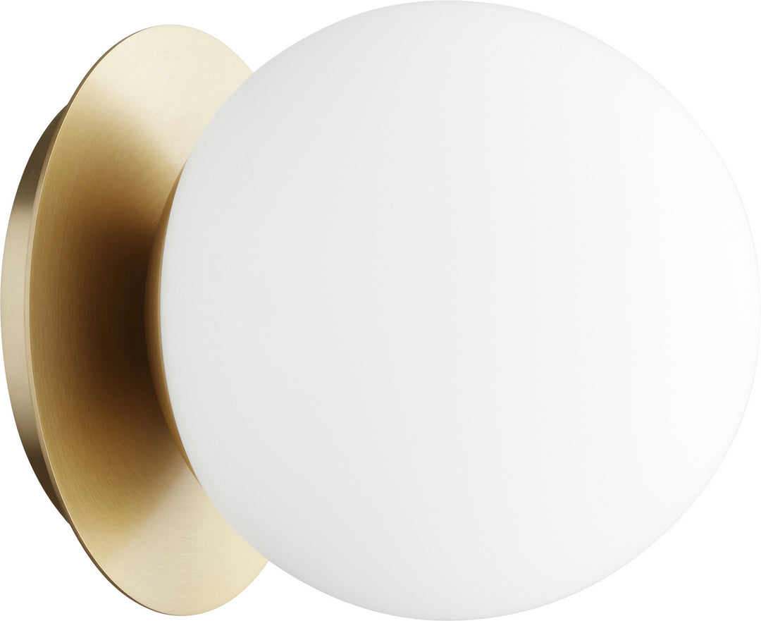 Quorum 339 Globe Ceiling Mounts 339-1-80 Ceiling Light - Aged Brass