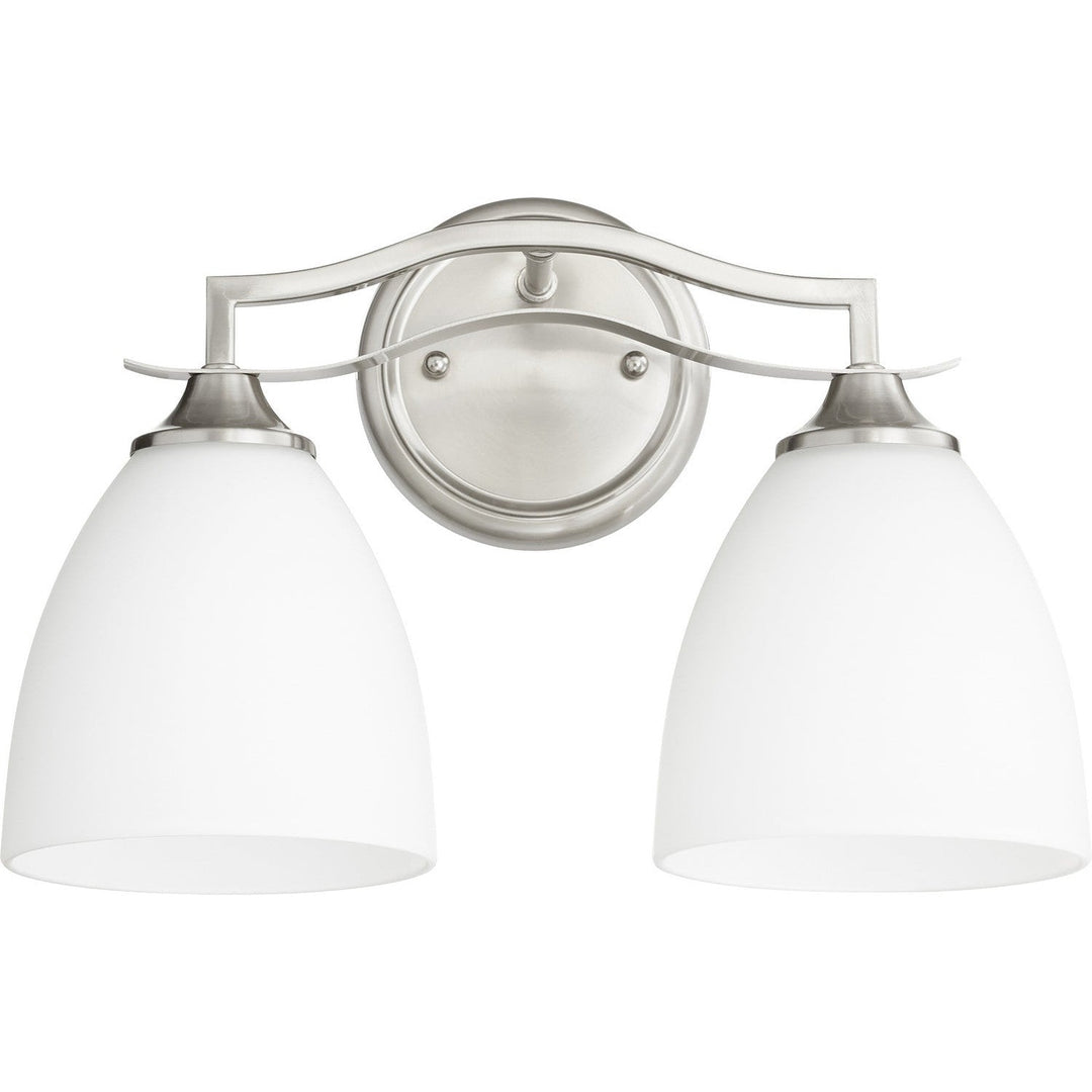 Quorum Jardin 5027-2-65 Bath Vanity Light 15 in. wide - Satin Nickel