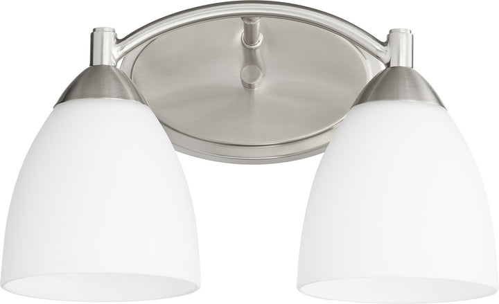Quorum Barkley 5069-2-65 Bath Vanity Light 14 in. wide - Satin Nickel
