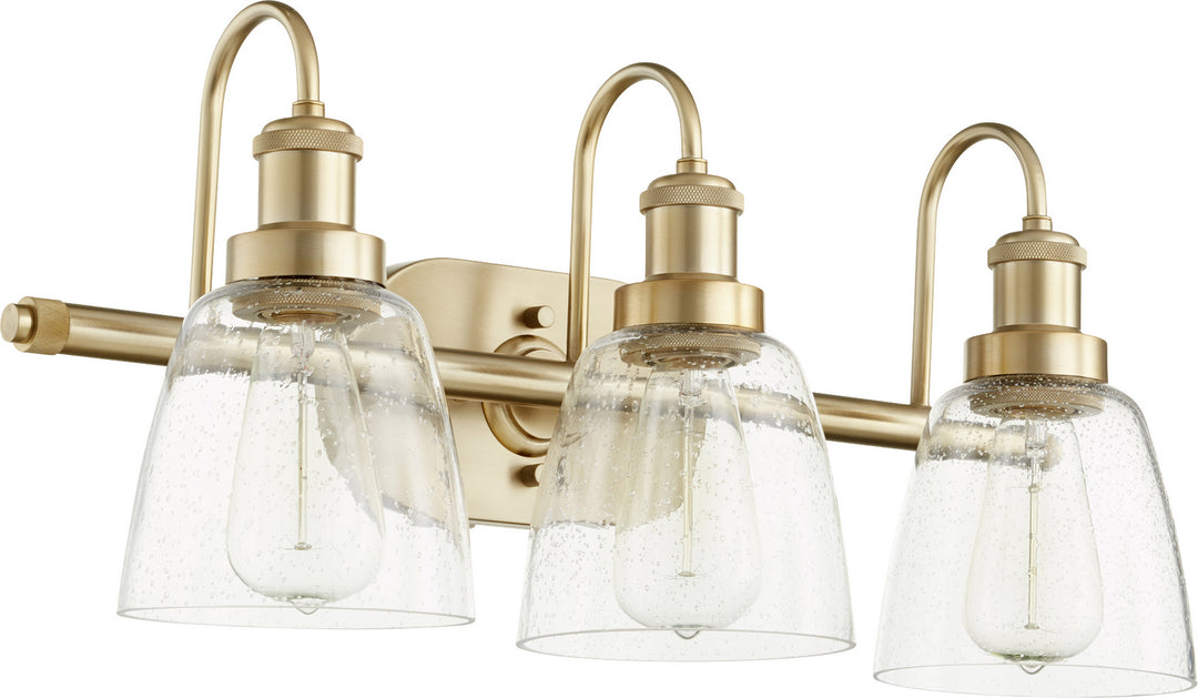 Quorum 508 Vanities 508-3-80 Bath Vanity Light 23 in. wide - Aged Brass