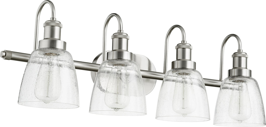 Quorum 508 Vanities 508-4-65 Bath Vanity Light 31 in. wide - Satin Nickel