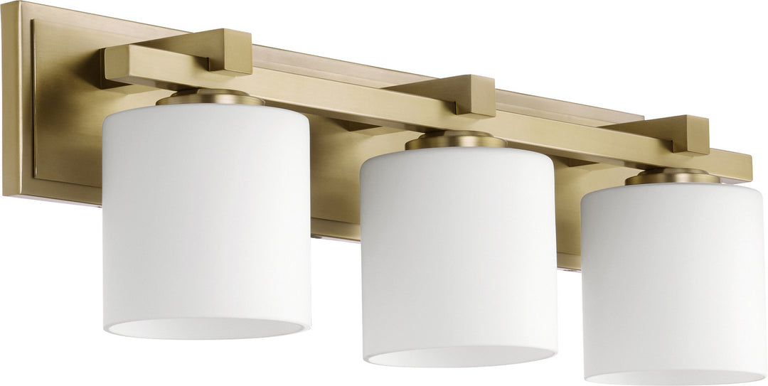 Quorum 5369 Vanities 5369-3-80 Bath Vanity Light 24 in. wide - Aged Brass