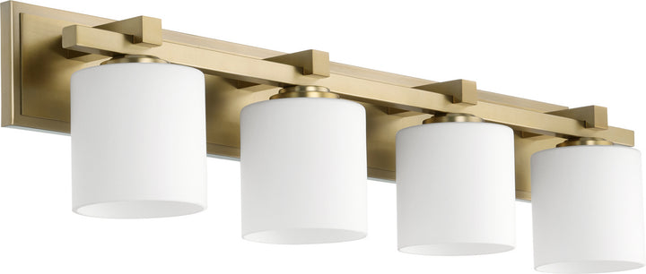 Quorum 5369 Vanities 5369-4-80 Bath Vanity Light 33 in. wide - Aged Brass